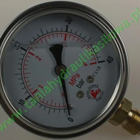 Manometr glicerynowy  10 bar RL