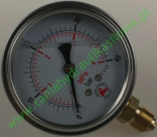 Manometr glicerynowy 160 bar RL