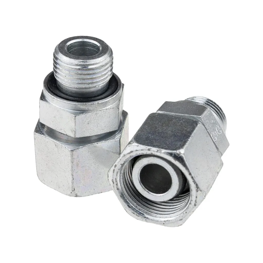 Złączka hydrauliczna prosta gwint zewnętrzny/wewnętrzny M22x1,5 rura 15 mm S/M18x1,5
