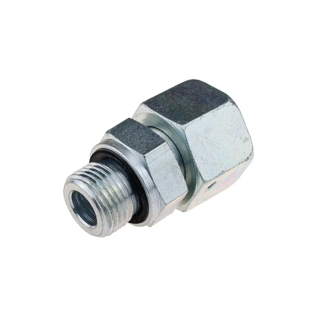 Złączka hydrauliczna prosta gwint zewnętrzny/wewnętrzny M22x1,5 rura 15 mm S/M18x1,5